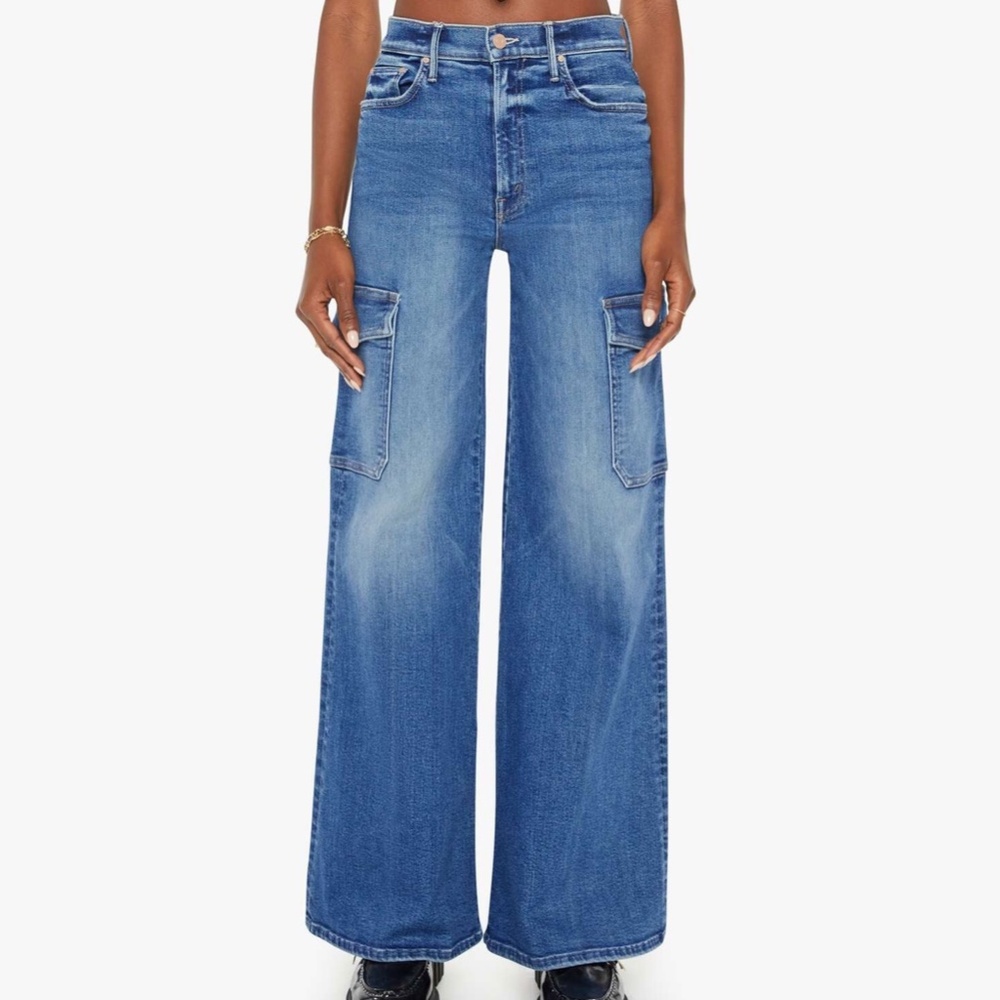 NWT Mother Undercover Cargo Sneak Jeans (Wash: opposites attract) Size 30